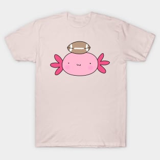 Football Axolotl Face T-Shirt